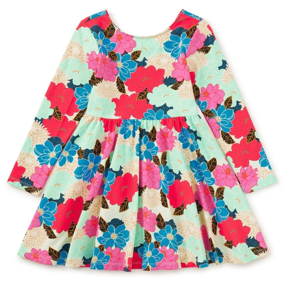 TEA COLLECTION NWT Peonies & Chrysanthemums Ballet Dress Girls 12